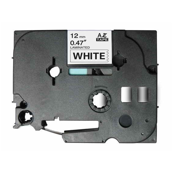 Cinta BROTHER P-touch Laminada Negro sobre Blanco 12MM 8M (TZE-231)