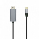 AISENS CABLE USB-C A HDMI MACHO 0.8M A109-0392 NEGRO