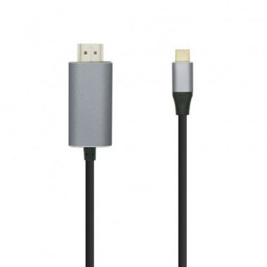 AISENS CABLE USB-C A HDMI MACHO 0.8M A109-0392 NEGRO