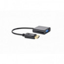 Adaptador Cable GEMBIRD Displayport Macho a VGA Hembra Negro A-DPM-VGAF-02