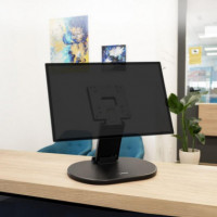 Soporte Monitor y Mesa TOOQ 17 a 27 Pulgadas Negro (DB1027TN-B)