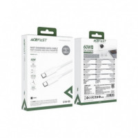 Cable Usb-c a Usb-c ACEFAST C18-03 Reforzado 1.2 M Blanco