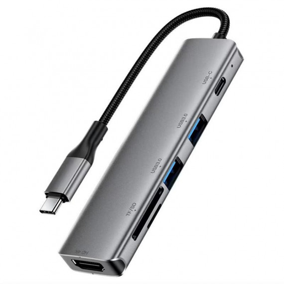 ACEFAST J18 Hub Usb-c 6 en 1 con HDMI y Lector Sd