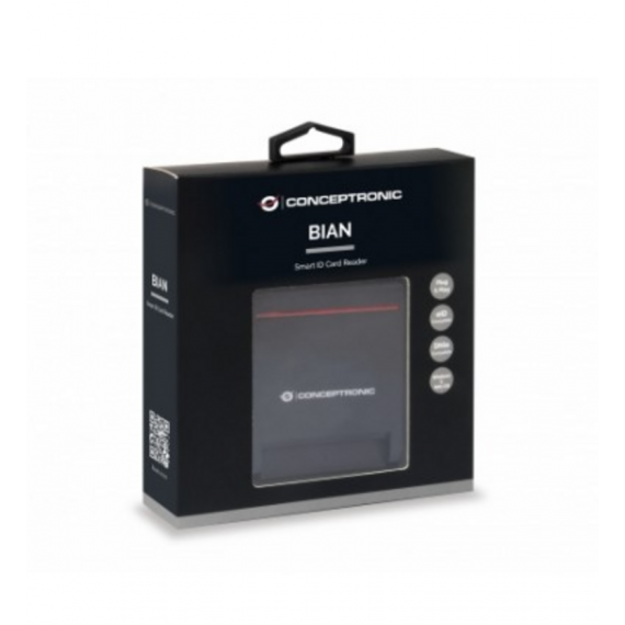 Lector de Tarjeta Conceptronic Dnie USB 2.0 Negro SCR01B