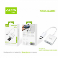 Lector de Tarjeta Greenlyca 14CM para Type-c Multifuncional Plug And Play GL69385  GREEN LYCA