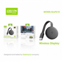 Adaptador de Pantalla Inalámbrico Greenlyca Wireless 1080P Ultra HD Wifi Ios & Android GL69610  GREEN LYCA