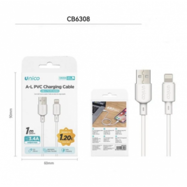 Cable de Carga Unico USB-A to IPX Series 1m 3.4A 15W CB6308