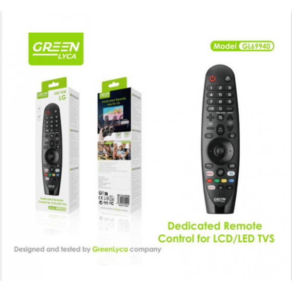 Mando TV Greenlyca Multifuncional Lg Control para Lcd/led Tvs GL69940  GREEN LYCA