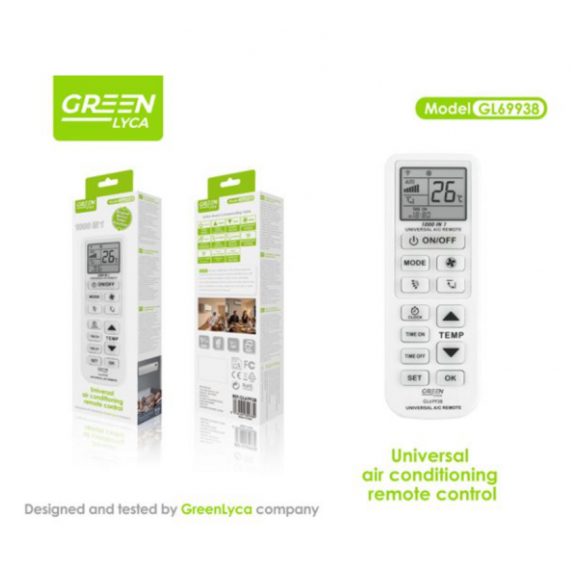 Mando Universal de Aire para Aire Acondicionado Greelyca 1000IN1 GL69938