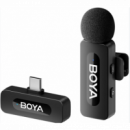 Micrófono de Solapa Inalámbrico BOYA Android Usb-c Negro BY-V10