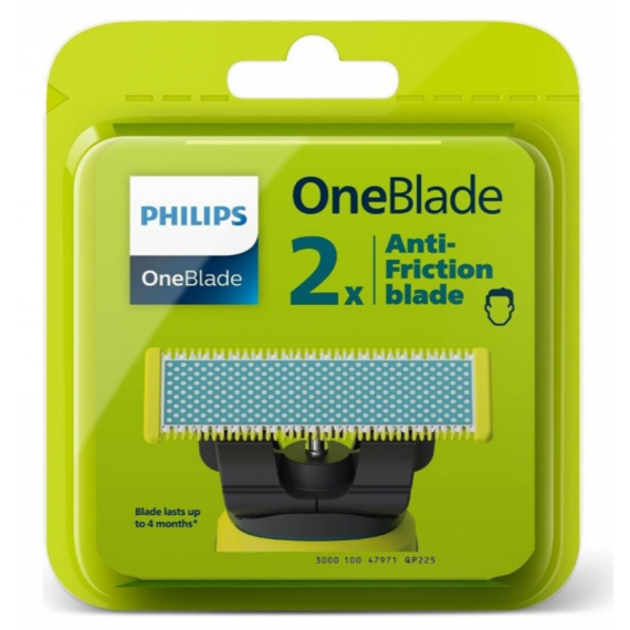 Cuchilla de Repuesto para Afeitador PHILIPS One Blade 2X Antifriction QP225/50