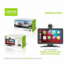 Carplay Android Auto con Cámara Frontal 12-24V Cc 7 Pulgadas 270 Rotación 128GB Wifi 1080P HD GL70469  GREEN LYCA