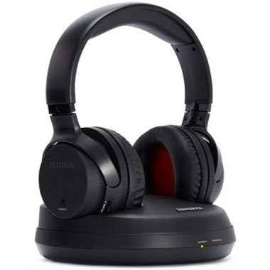 AIWA Auricular Inalambrico Para TV Con Base WHF-930D Negro