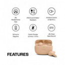 JBL Auricular Bluetooth WAVE BEAM Beig Con Estuche de Carga ,Control Por Voz,Resistente al Agua 32H