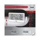 SAMI Estacion Barometrica LD-1124 con Sensor,Fase lunar,Calendario,Temperatura Interior Exterior,Hum