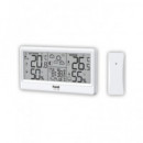 SAMI Estacion Barometrica LD-1124 con Sensor,Fase lunar,Calendario,Temperatura Interior Exterior,Hum