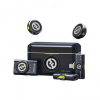 HOLLYLAND Mini Combo Microfono Duo Inalambrico Solapa Con 2 Transmisores ,Conector Tipo C LARK M2