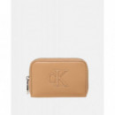 BOLD CK MEDIUM ZIP AROUND TANNIN