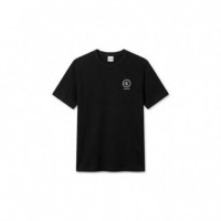 Waffle S/s Crew Neck Black  CALVIN KLEIN