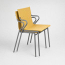 ¡outlet! Silla de Jardín Apilable Horizon Color Safrán Tejido Batyline® LAFUMA Mobilier®