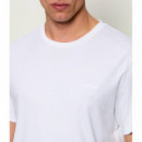 SS SLIM SUPIMA LOGO PATCH TEE BRIGHT WHI