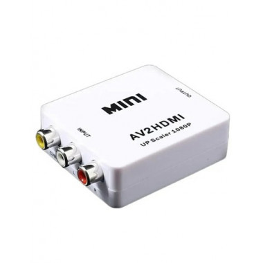 ANDOWL Conversor Salida AV 3 Rca A HDMI Entrada Full HD 1080 QY-V04/QY-V03