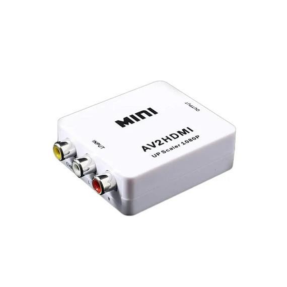 ANDOWL Conversor Salida AV 3 Rca A HDMI Entrada Full HD 1080 QY-V04/QY-V03