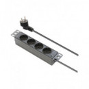 NIMO Regleta Para Rack 10" Con 4 ENchufes RKA0285 Negro