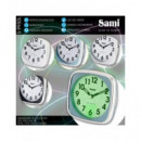 SAMI Reloj Despertador Analogico S-9950L