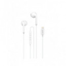 ACCETEL Auricular De Cable Con Toma Lightning EP1803 Blanco