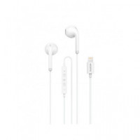 ACCETEL Auricular De Cable Con Toma Lightning EP1803 Blanco