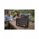 SAMI Radio VIntage 3 Bnadas Con Panel Solar RS-11854 Negro