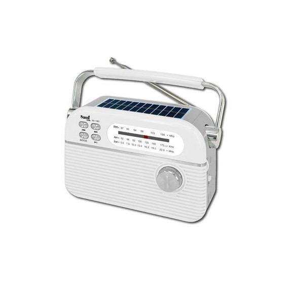 SAMI Radio Multimedia 3 Bandas y Solar RS-11863 Blanco