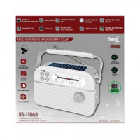 SAMI Radio Multimedia 3 Bandas y Solar RS-11863 Blanco