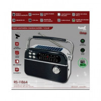 SAMI Radio Multimedia 3 Bandas y Solar RS-11864 Negro