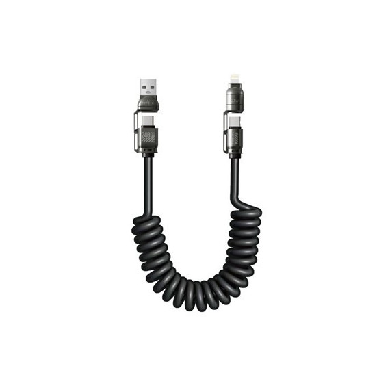 NEW SCIENCE Cable Datos 4 En 1 Usb/ TIpo C a Lightning/TIpo C 240W 2Mts W-5