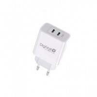DIGIVOLT Cargador Red 2X Tipo C PD 30W 3A Blanco QC-2466