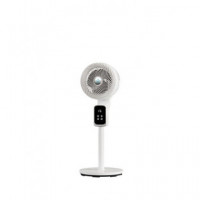 SYTECH Artico Ventilador de Pie SY-VLP70C Blanco 50W 8 Velocidades Temporizador Silencioso con Mando