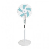 SYTECH Artico Ventilador 3 en 1 Pie Sobremesa y Pared 50W 3 Vel  5 Aspas Silencioso Blanco SY-VLP393