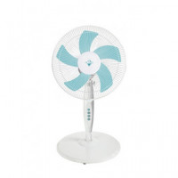 SYTECH Artico Ventilador 3 en 1 Pie Sobremesa y Pared 50W 3 Vel  5 Aspas Silencioso Blanco SY-VLP393