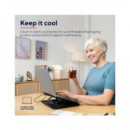 TRUST Soporte Base Refrigeradora Para Portatil CYCLONE 16", Ajustable, Doble Ventilador Negro