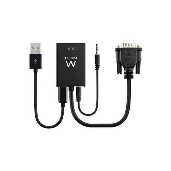EWENT Convertidor Vga/M A Hdmi/H EW9866 Full HD