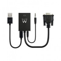 EWENT Convertidor Vga/M A Hdmi/H EW9866 Full HD