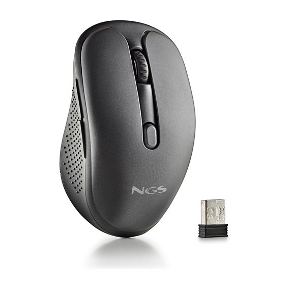 NGS Raton Inalambrico Recargable Tipo C EVO SPOOK Negro