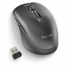 NGS Raton Inalambrico Recargable Tipo C EVO SPOOK Negro