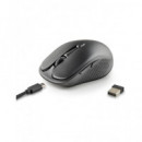 NGS Raton Inalambrico Recargable Tipo C EVO SPOOK Negro