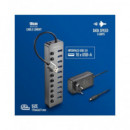 NGS Hub Usb 10 Puertos 3.0 5Gbps Con Interruptor Individual y Alimentacion 12V/4A IHUB