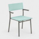 Silla de Jardín Oron Batyline® Duo Azul Mistral Blue-titane para Exterior LAFUMA Mobilier®