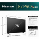 Televisión HISENSE Pro Qled 75" Vrr 144HZ 75E7NQ