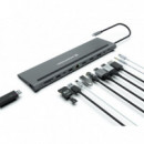 Docking Station CONCEPTRONIC 12EN1 Mst For Windows/ HDMI X 2/ Displayport/ Gigabit Lan/audio